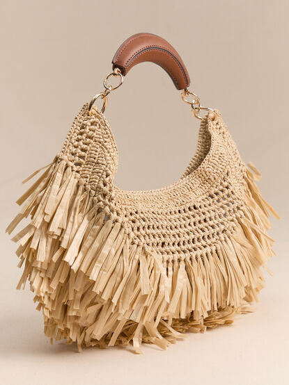 Amarilis Fringe Straw Shoulder Bag - AS Kids