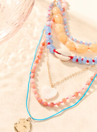 Color Strand Layered Necklace - AS Kids