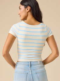 Natalie Seamless Striped Top Detail 3 - ALTAR'D STATE KIDS