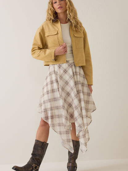 Sarah Suede Collar Trucker Jacket - AS Kids
