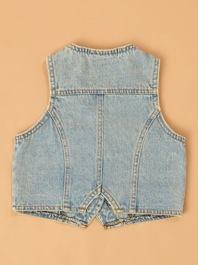 Posey Floral Dress and Denim Vest Detail 7 - AS Kids