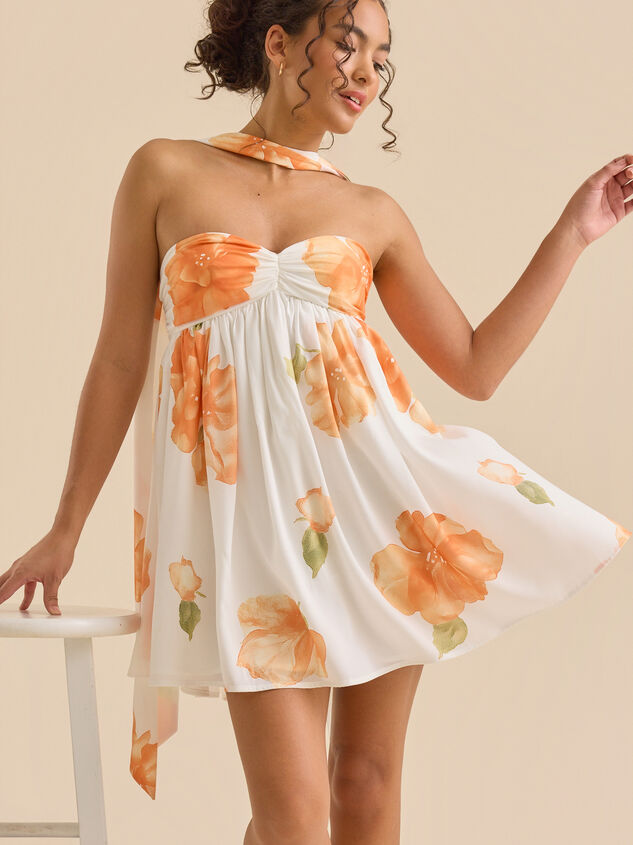Dallie Strapless Floral Mini Dress - ALTAR'D STATE KIDS
