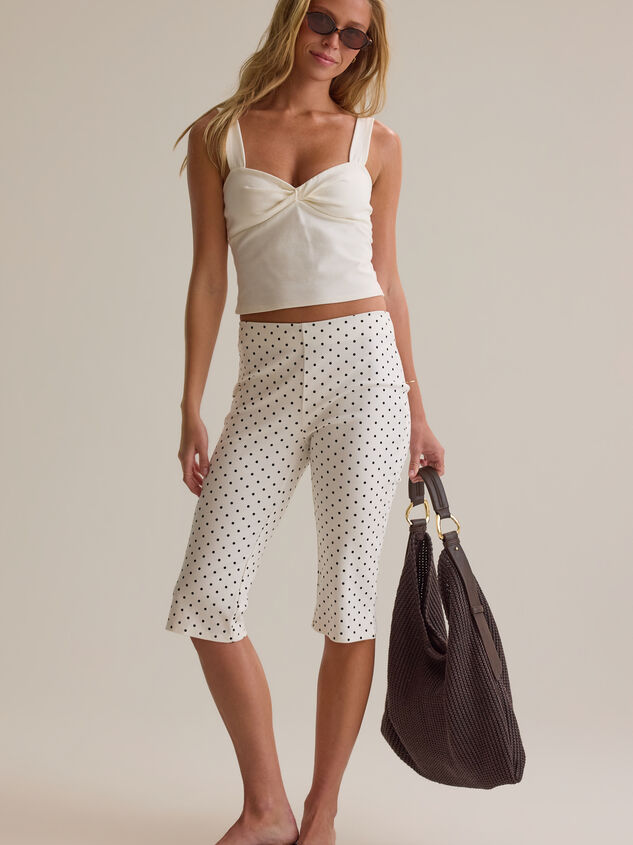 Verona Polka Dot Capri Pant Detail 2 - ALTAR'D STATE KIDS