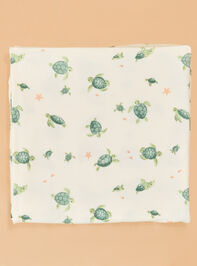 Sea Turtles Swaddle Detail 2 - ALTAR'D STATE KIDS