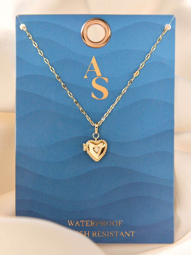 The Water Proof Collection Heart Locket Necklace - AS Kids