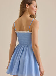 Daniella Lace Trim Mini Dress Detail 5 - ALTAR'D STATE KIDS