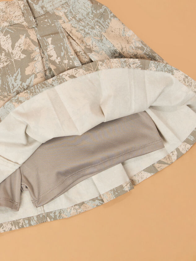 Calli Camo Pleated Skort Detail 3 - AS Kids