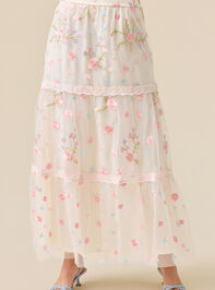 Ambrose Floral Embroidered Maxi Skirt Detail 3 - ALTAR'D STATE KIDS