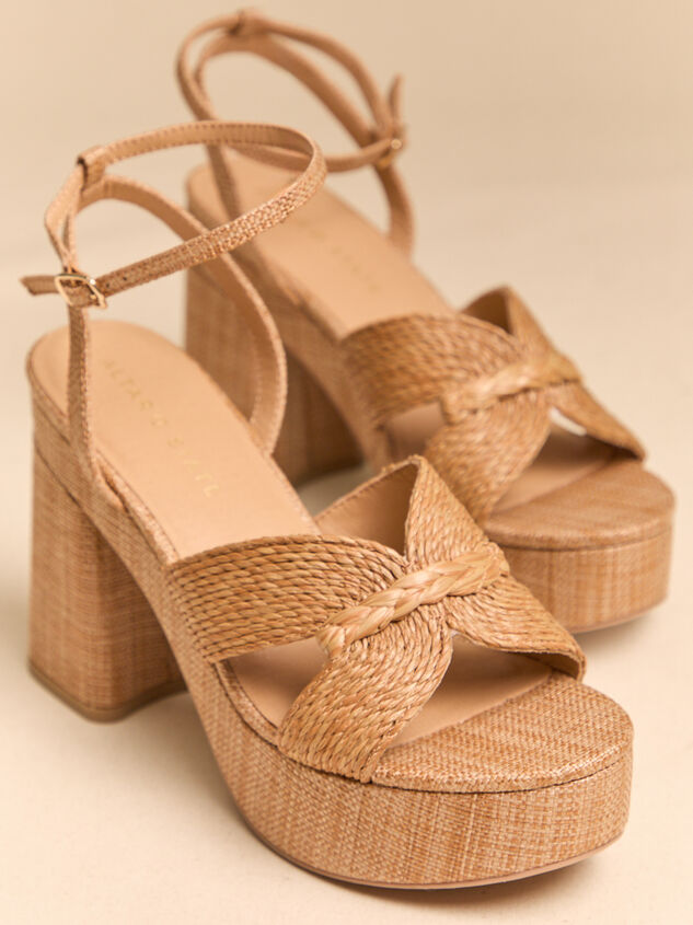 Loretta Raffia H-Band Platform Heel - AS Kids