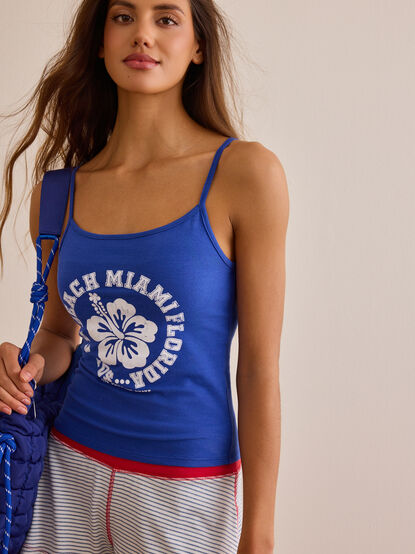 Miami Hibiscus Graphic Tank - AS Kids