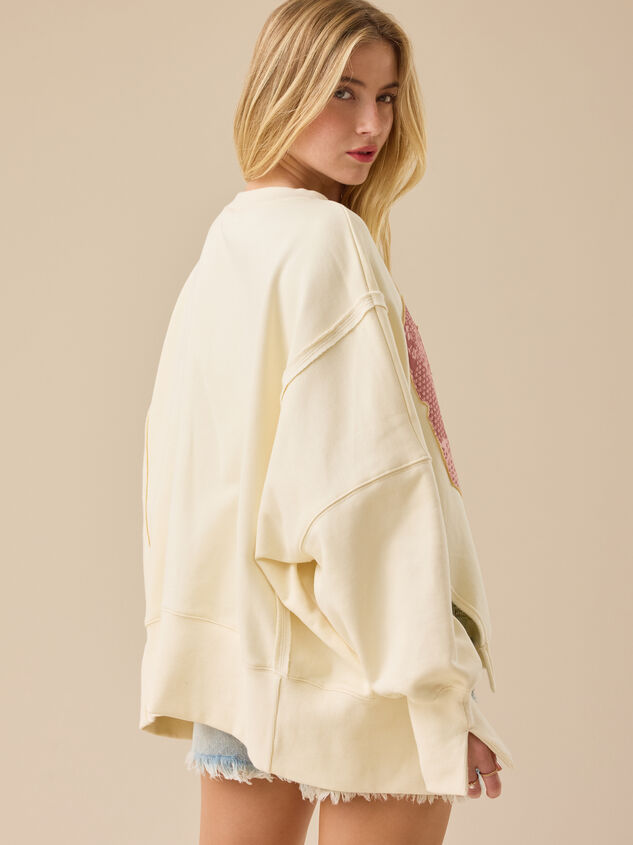 89 Patchwork Mama Sweatshirt Detail 6 - AS Kids