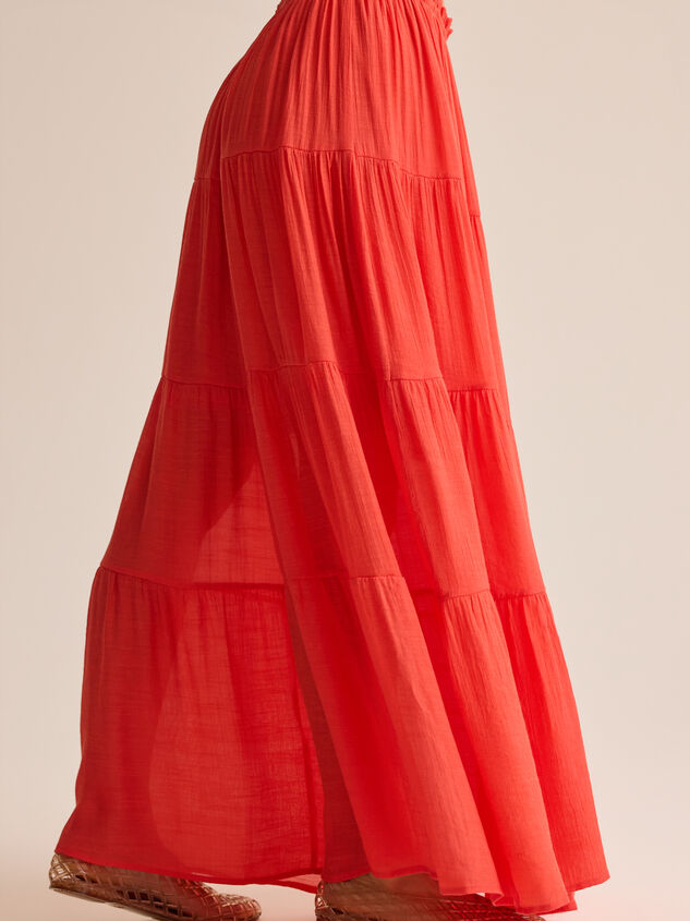 Tate Tiered Flowy Maxi Skirt Detail 4 - AS Kids