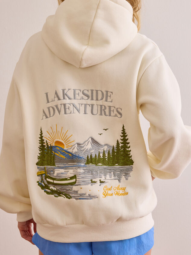 Lakeside Adventures Graphic Hoodie Detail 6 - AS Kids