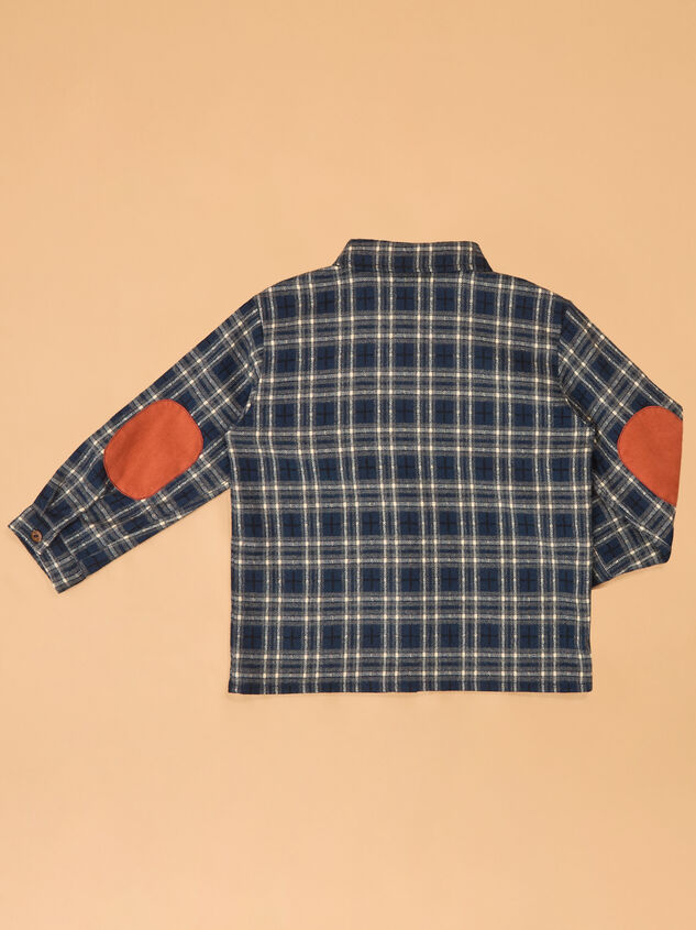 Jacob Plaid Toddler Flannel Detail 4 - AS Kids