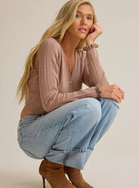 Bellamy Pointelle Pearl Sweater Detail 3 - AS Kids