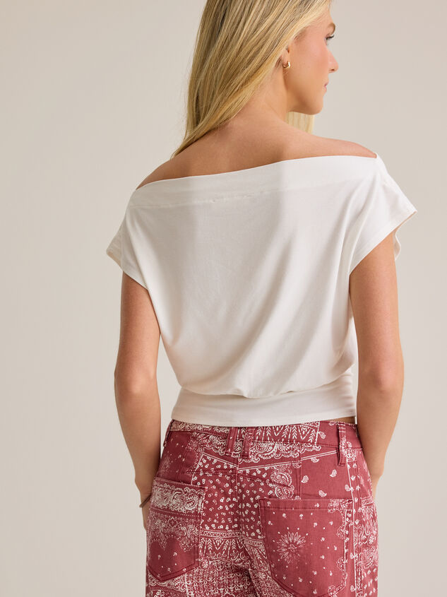 Senna Asymmetrical Neck Top Detail 5 - AS Kids