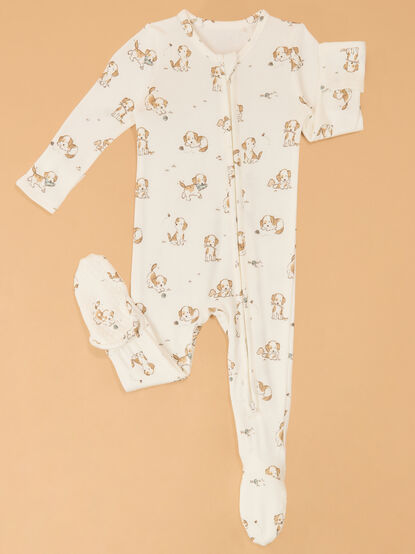 Explorer Puppies Long Sleeve Footie - AS Kids