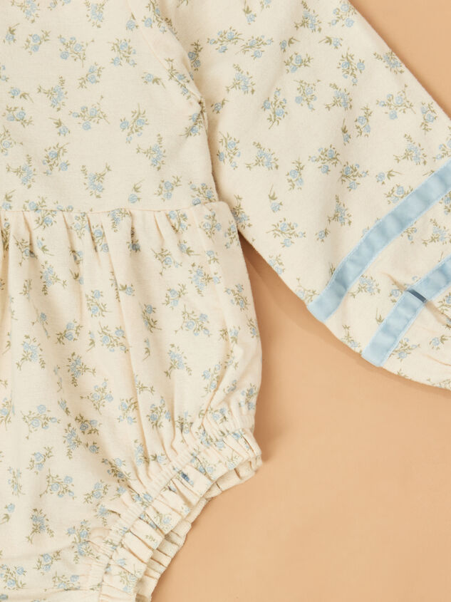 Ella Velvet Trim Floral Bubble Detail 2 - ALTAR'D STATE KIDS