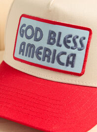 God Bless America Patch Trucker Hat Detail 2 - AS Kids