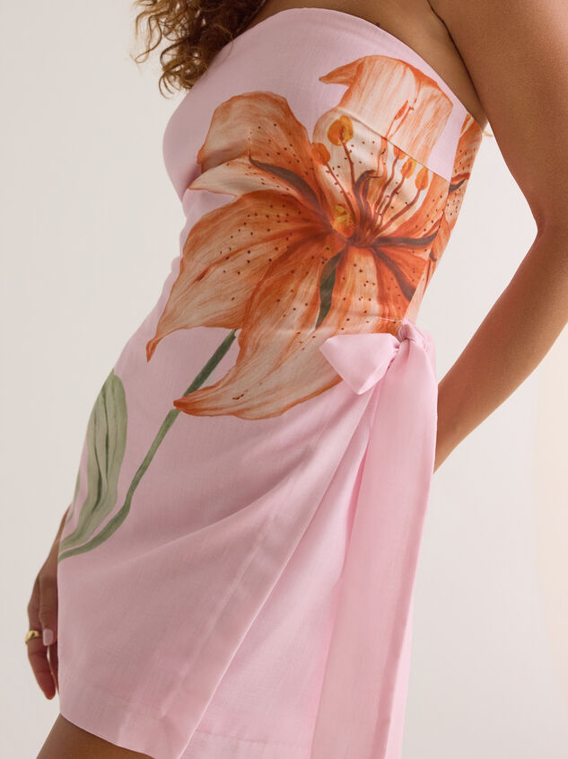 Katey Linen Mini Dress Detail 2 - AS Kids
