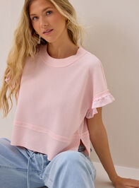 Ellis Thermal Lace Sleeve Top Detail 2 - AS Kids