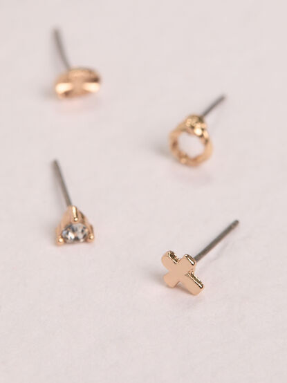 Everyday Gold Stud Earring Pack - AS Kids