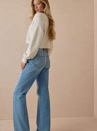 Vivia Pointelle Tie Front Blouse Detail 5 - AS Kids