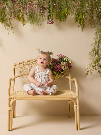 Heirloom Rose Ruffle Overall - ALTAR'D STATE KIDS