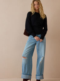 Marisol Boatneck Sweater Detail 3 - AS Kids
