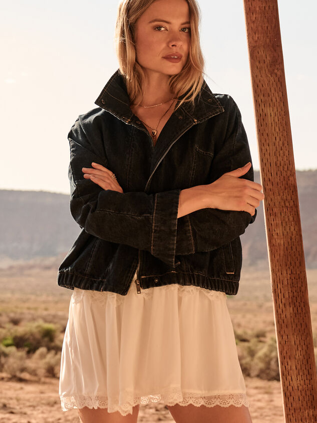 Caitlyn Denim Bubble Jacket Detail 2 - AS Kids