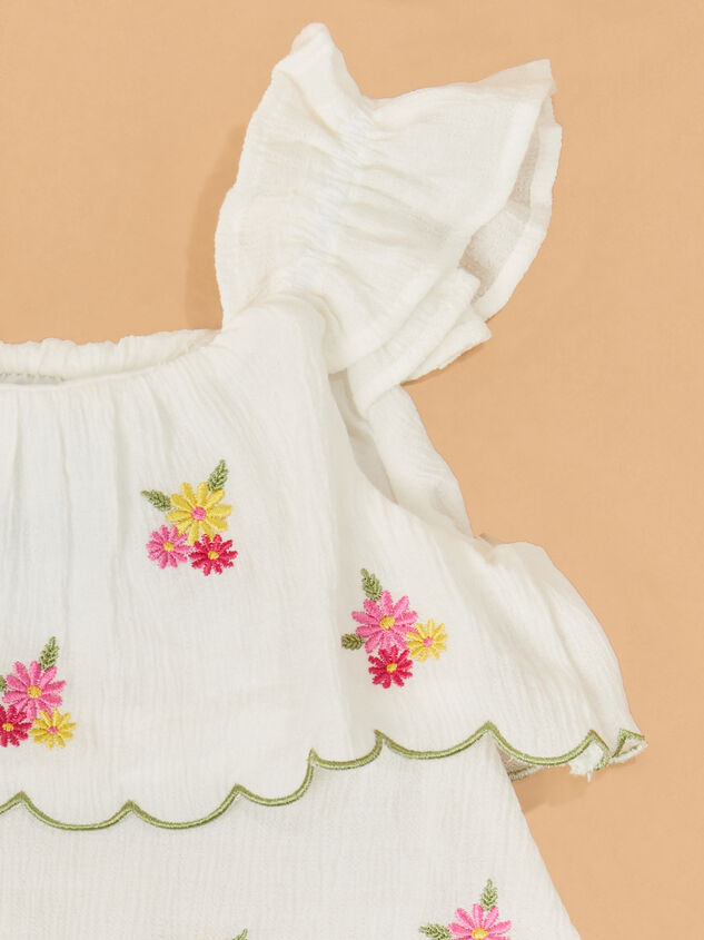 Katie Floral Top and Short Set Detail 3 - ALTAR'D STATE KIDS