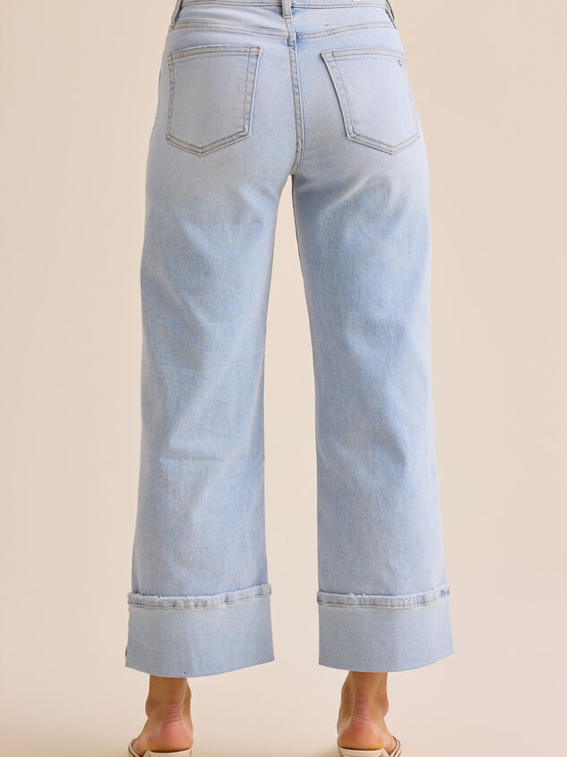 Rosalie Embroidered Wide Leg Jeans Detail 5 - ALTAR'D STATE KIDS