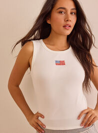 Star Spangled Tank Detail 2 - ALTAR'D STATE KIDS