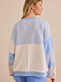 Twirl Gingham Striped Pullover Detail 4 - ALTAR'D STATE KIDS