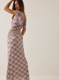 Felicia Plaid Maxi Skirt Detail 5 - AS Kids