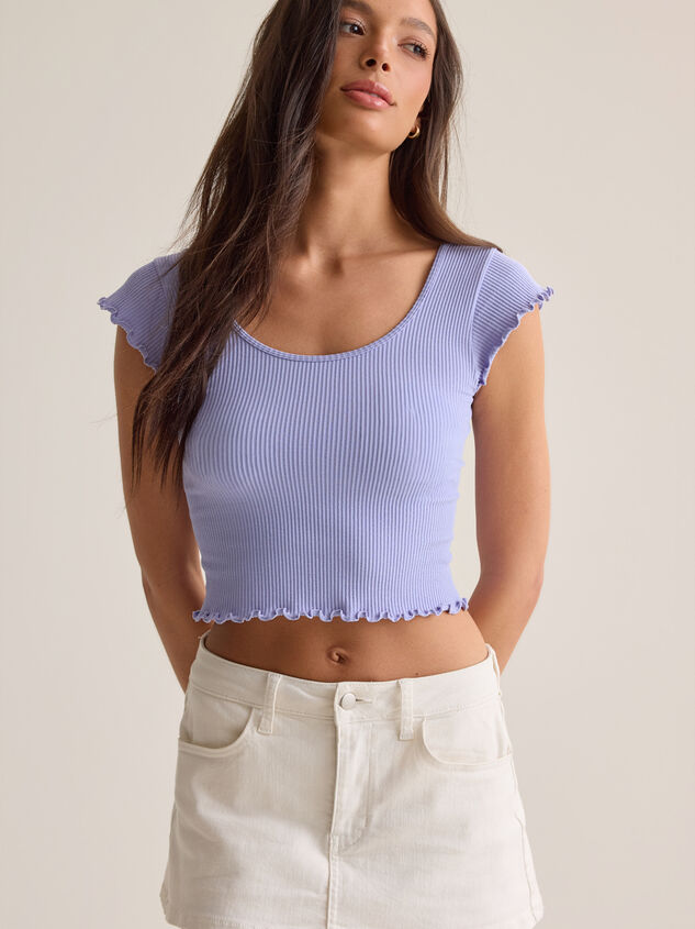 Ellia Ribbed Short Sleeve Cami Detail 3 - AS Kids