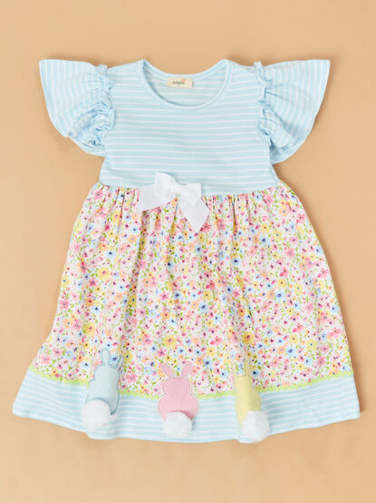 Bunny Balloons Twirl Toddler Dress - ALTAR'D STATE KIDS