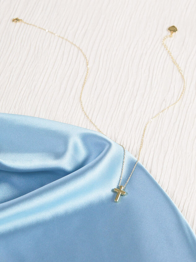 The Water Proof Collection Cross Chain Necklace Detail 2 - AS Kids
