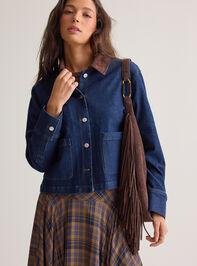Amora Suede Denim Jacket Detail 2 - AS Kids