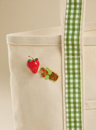 Fresh Strawberries Canvas Tote Bag Detail 4 - ALTAR'D STATE KIDS