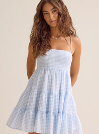 Macy Gingham Mini Dress Detail 3 - AS Kids