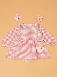 Daphne Duck Gingham Bubble With Bows - AS Kids