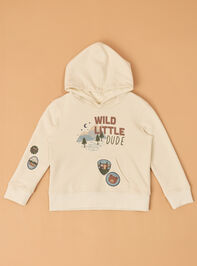 Wild Dude Graphic Hoodie Detail 3 - AS Kids