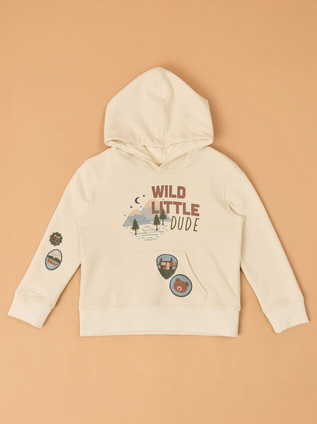 Wild Dude Graphic Hoodie Detail 3 - AS Kids