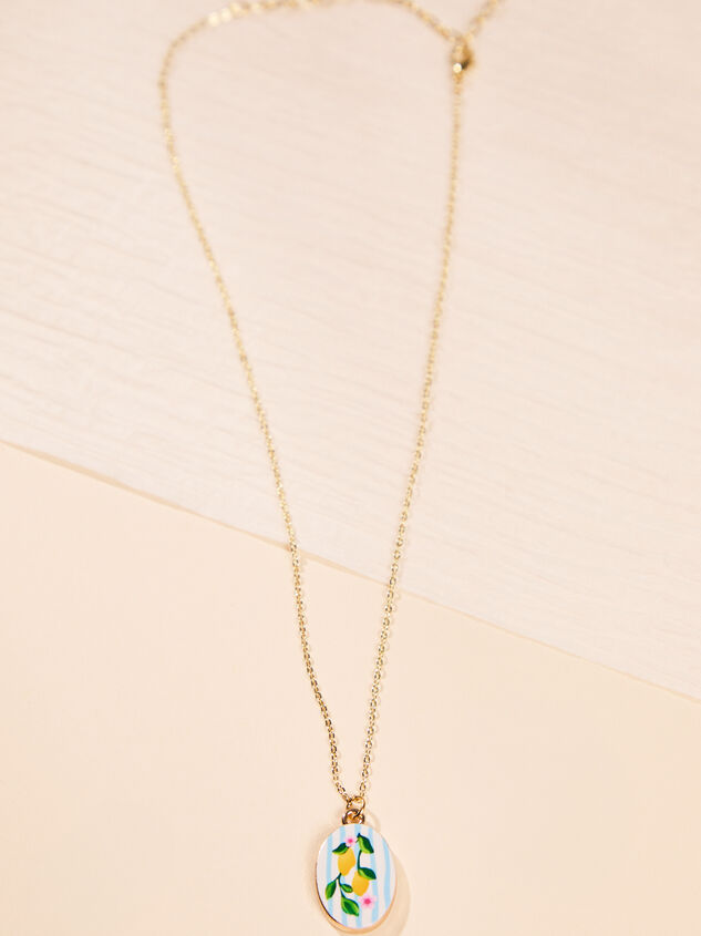Lemon Charm Necklace Detail 3 - ALTAR'D STATE KIDS