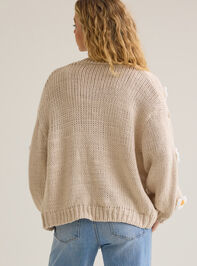Jennie 3D Flower Cardigan Detail 5 - AS Kids