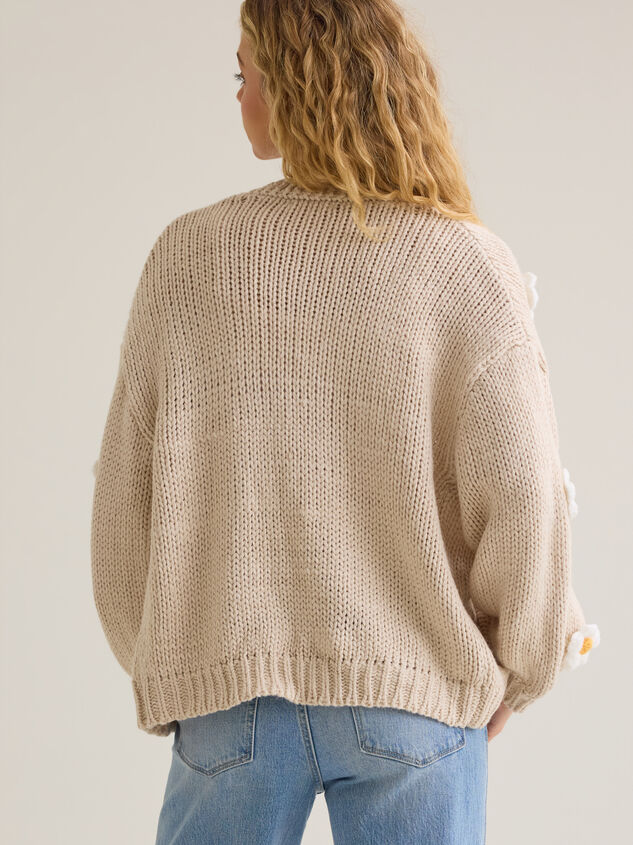 Jennie 3D Flower Cardigan Detail 5 - AS Kids