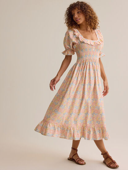 Ember Floral Ruffle Sleeve Mama Dress - ALTAR'D STATE KIDS