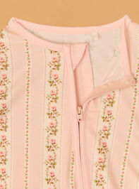 Antoinette Floral Striped Romper Detail 3 - AS Kids