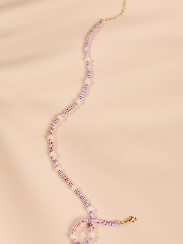 Stripe Pearl Choker Necklace Detail 3 - ALTAR'D STATE KIDS